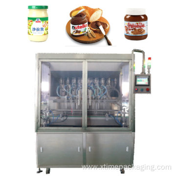 Glass jar bottling peanut butter filler high accuracy